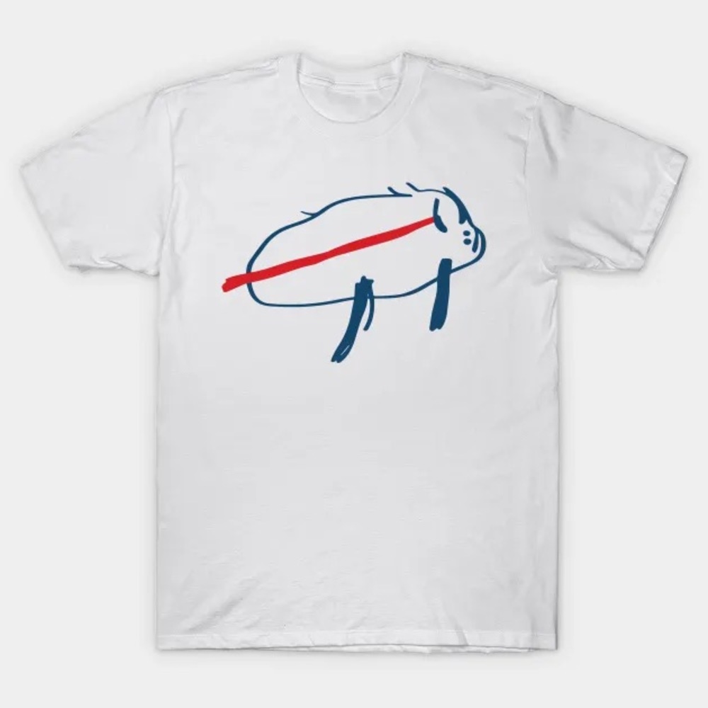 Great condition! Josh Allen Buffalo Bills Potato Drawing T-Shirt, size small